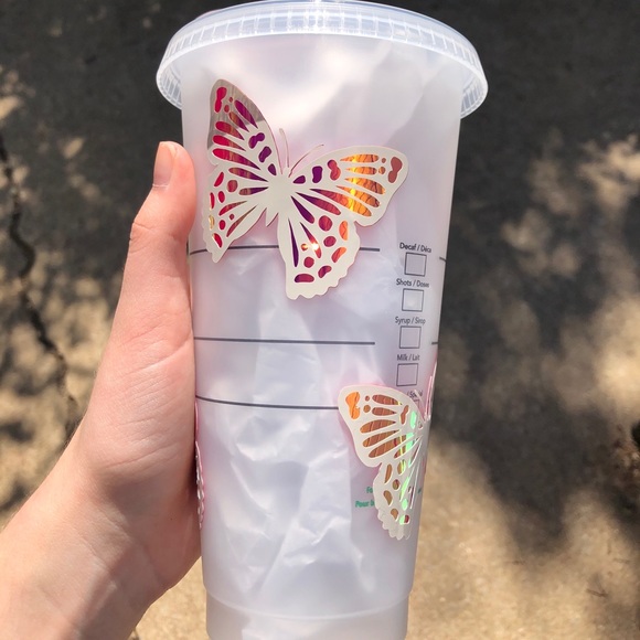 Butterfly🦋 Starbucks reusable venti cold cup - Picture 4 of 4